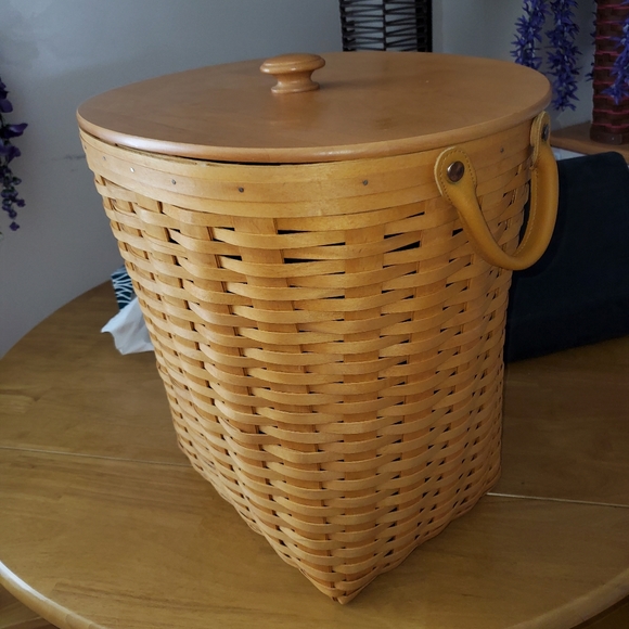 Longaberger Accents Longaberger Oval Waste Basket Combo Poshmark